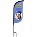 11" x 26.57" Single Reverse Half Drop Shaped Garden Banner